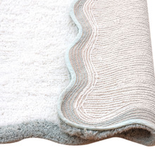 Wavy Cotton-Blend Bath Mat